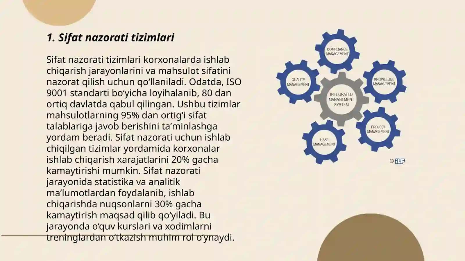 Sifat nazorati tizimlari 3
