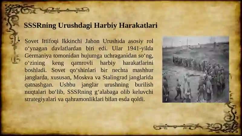 SSSRning Ikkinchi Jahon Urushidagi roli 3