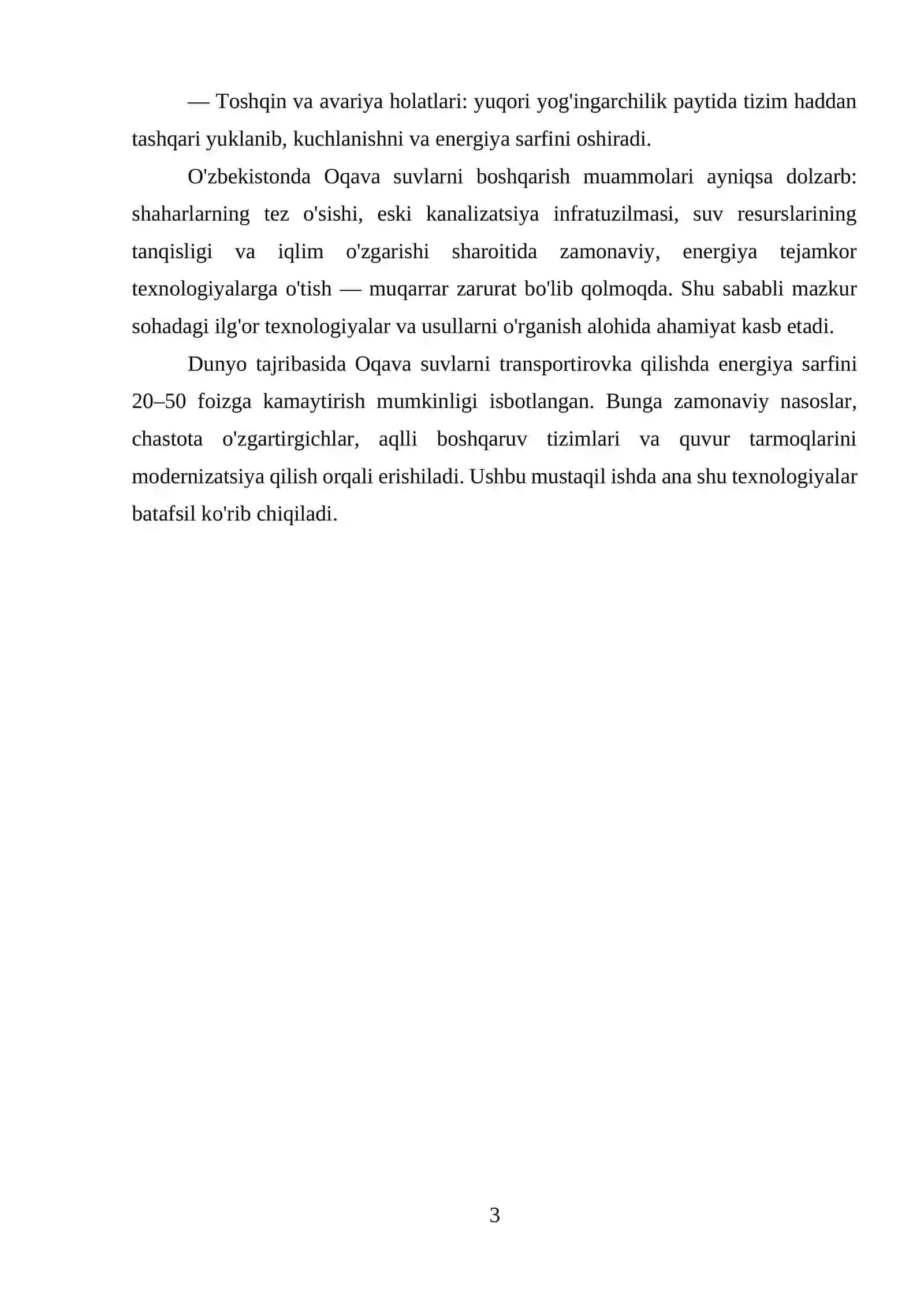 Oqava suvlarni transportirovka qilishda energiya tejamkor texnologiyalar 3