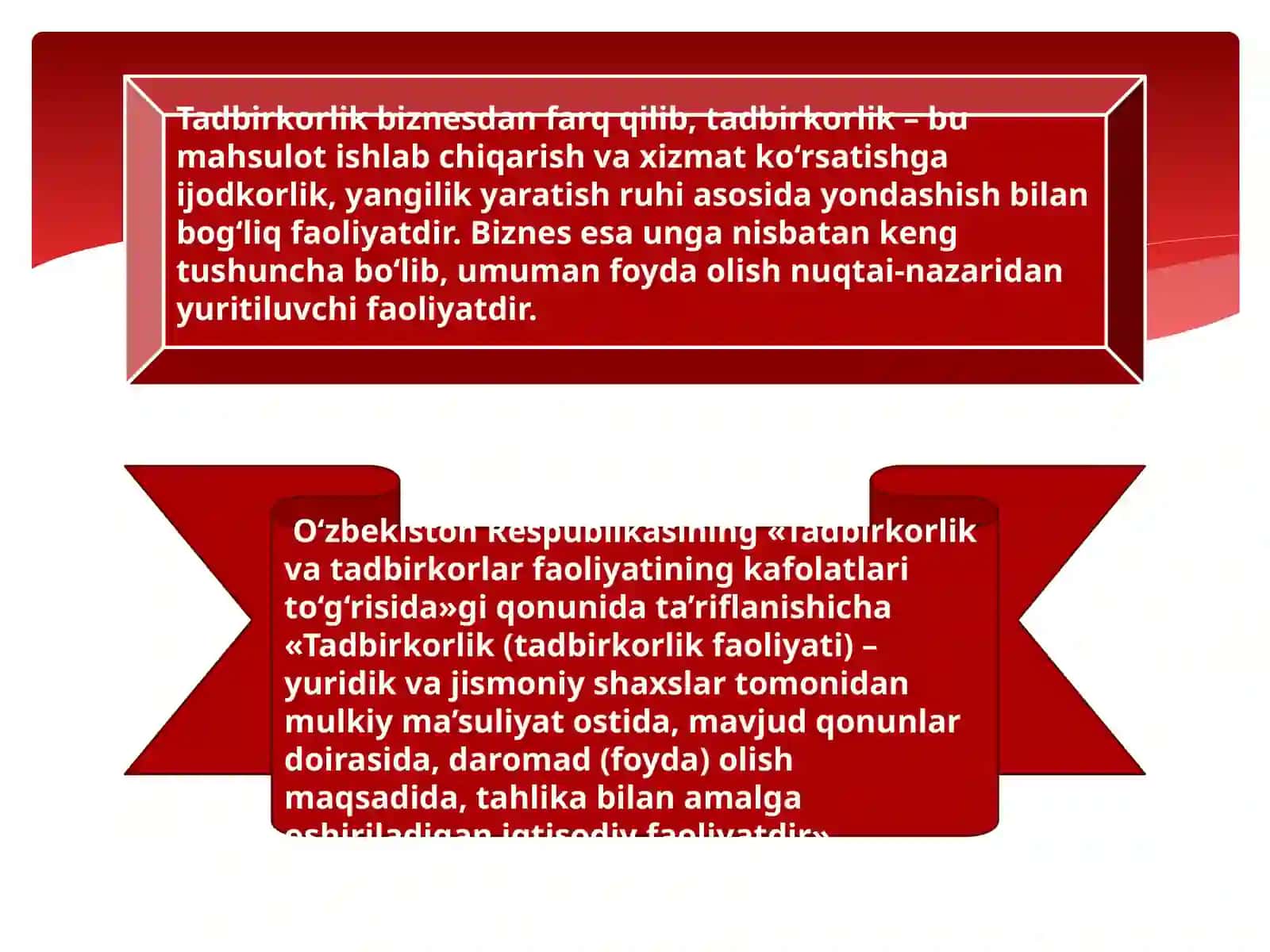 Tadbirkorlik faoliyati 3