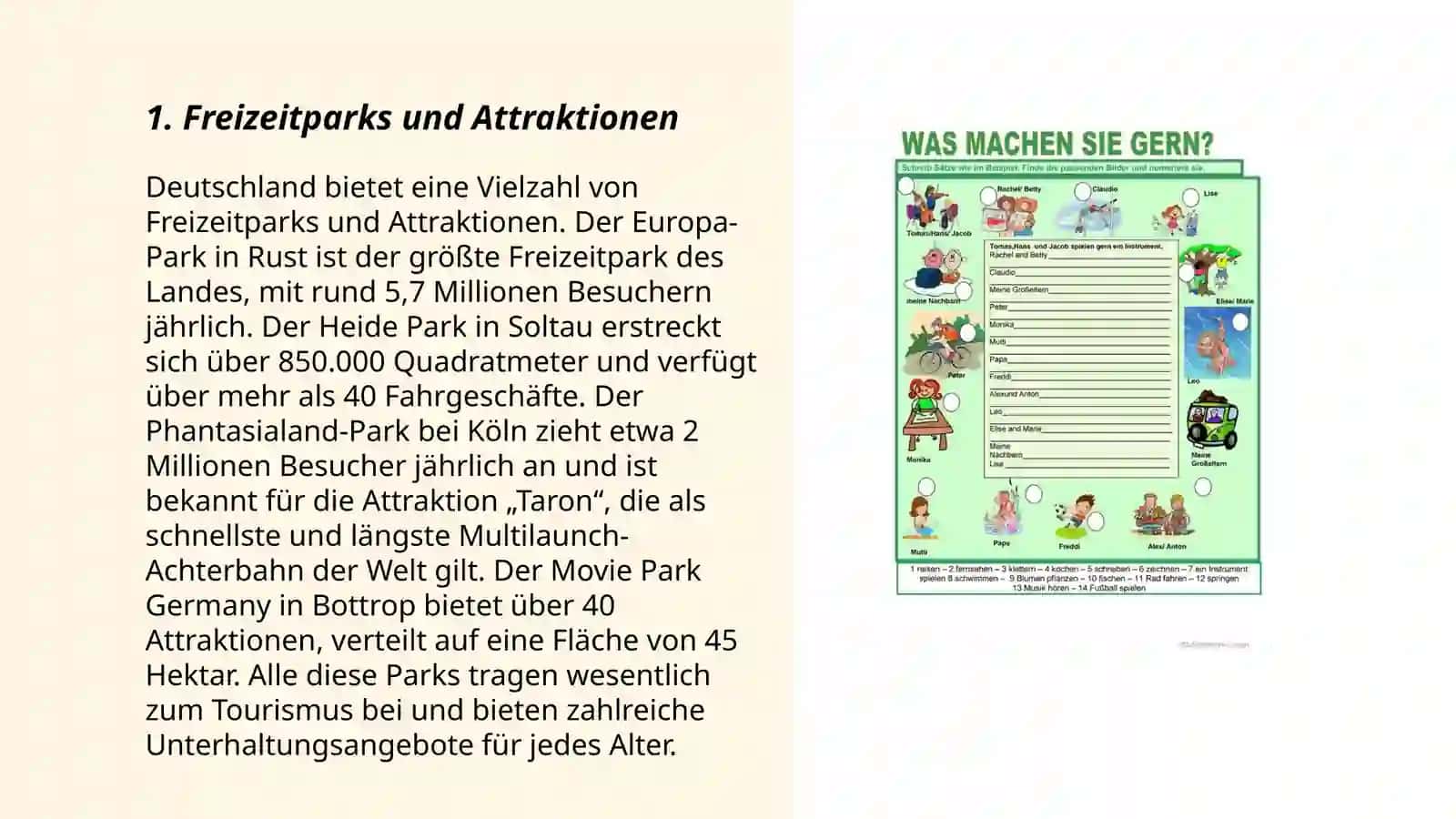 Freizeitparks und Attraktionen 3