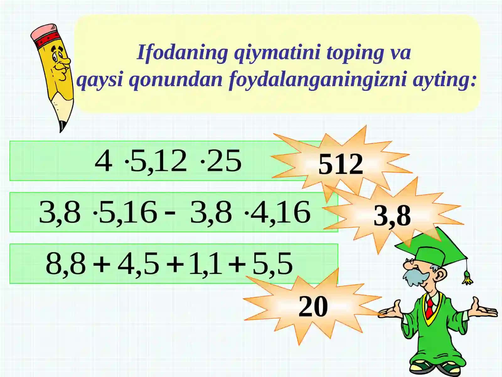 Ifodalarni soddalashtirish 3