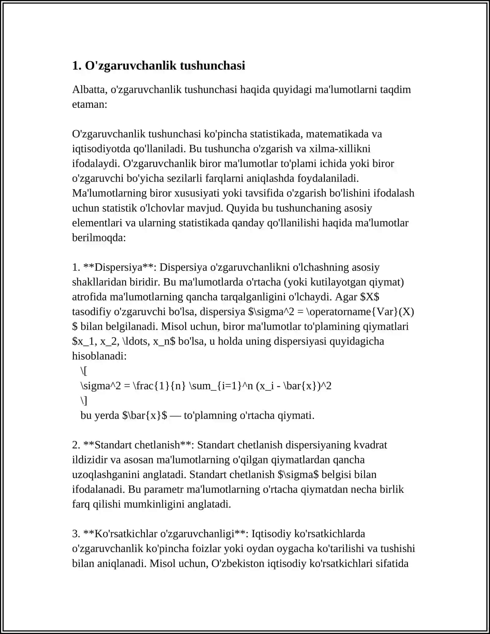 O’ZGARUVCHANLIK: XILLARI VA TIBBIYOTDAGI ROLI 3