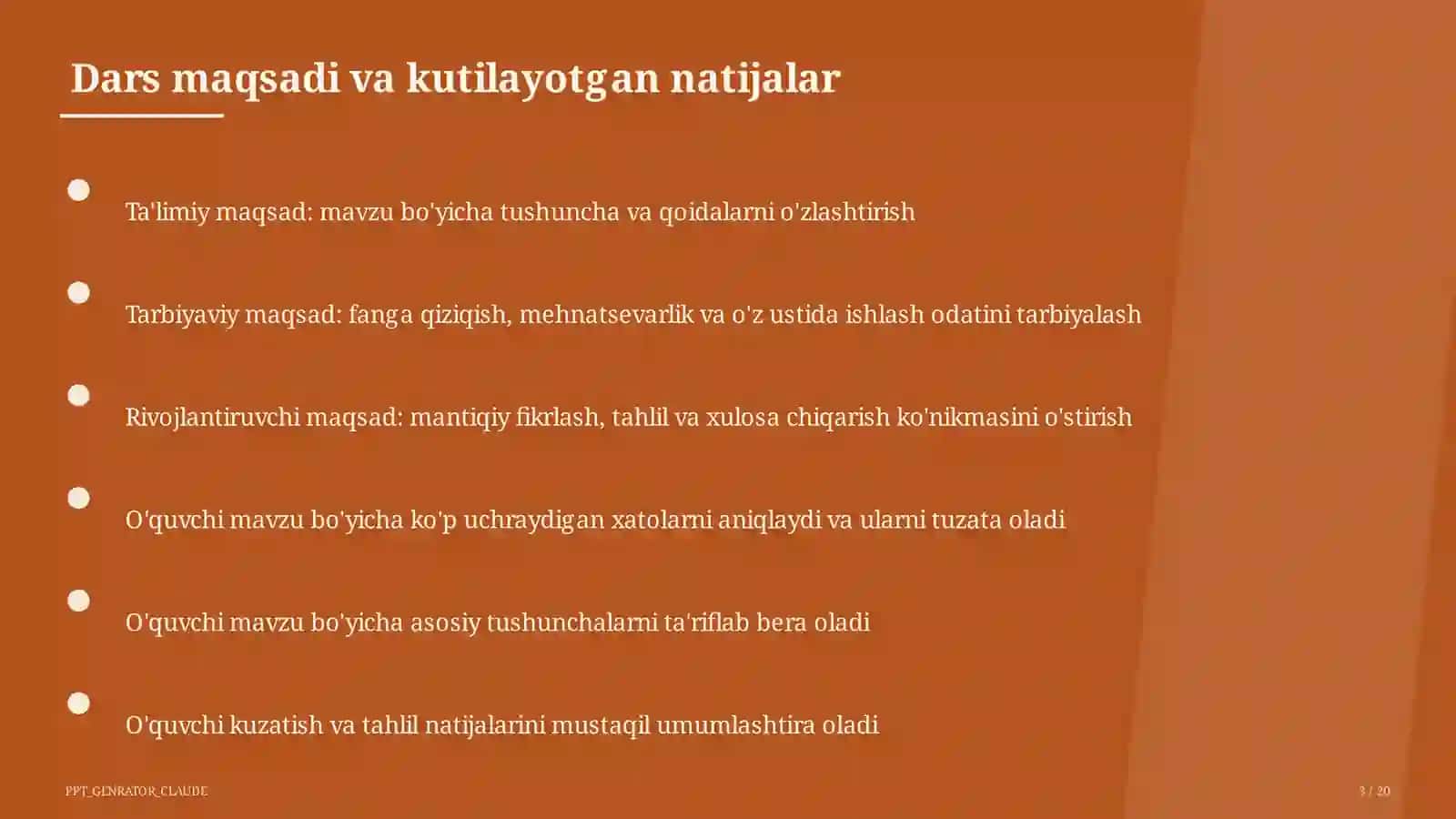 Rus tilida kelishiklar tizimi: umumlashtirish (6-sinf) 3