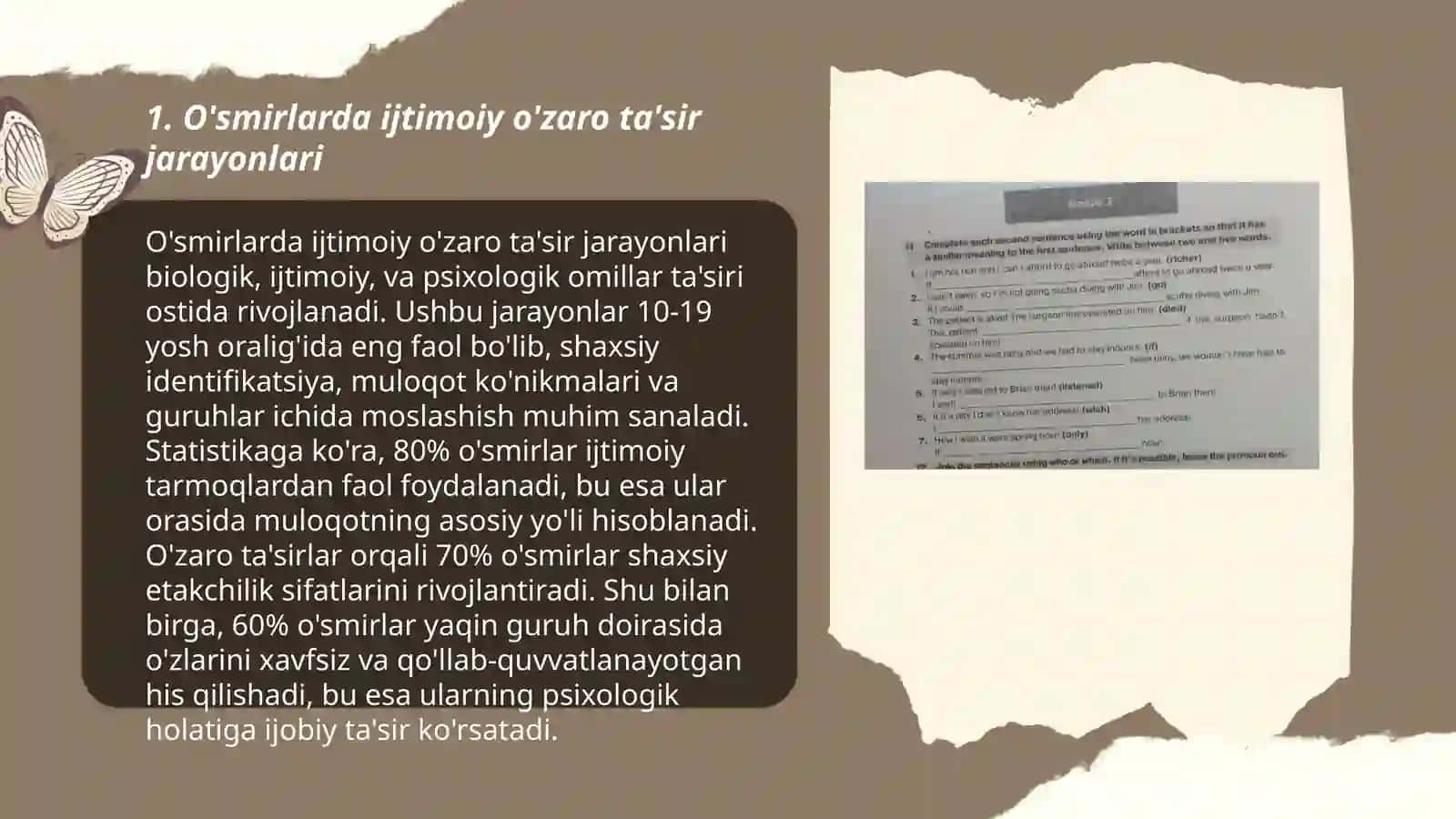 O'smirlarda Psixologik Jarayonlarning Shakillanish Xususiyatlari 3