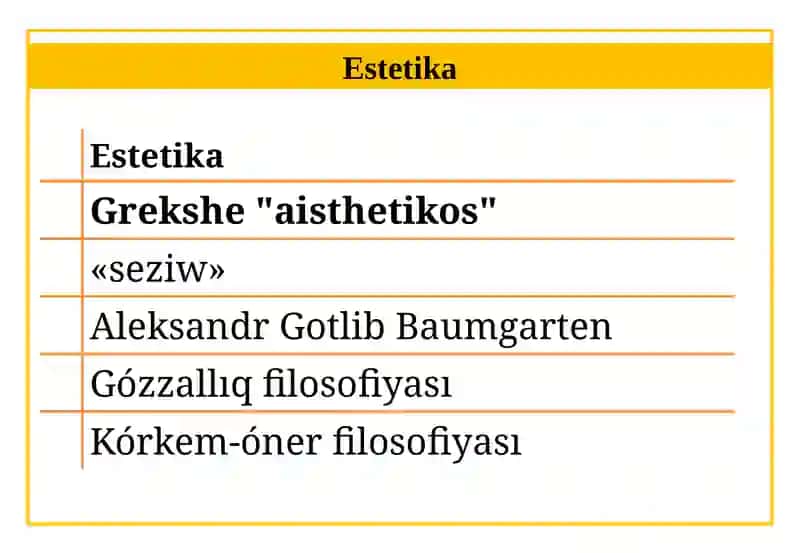Estetika 3