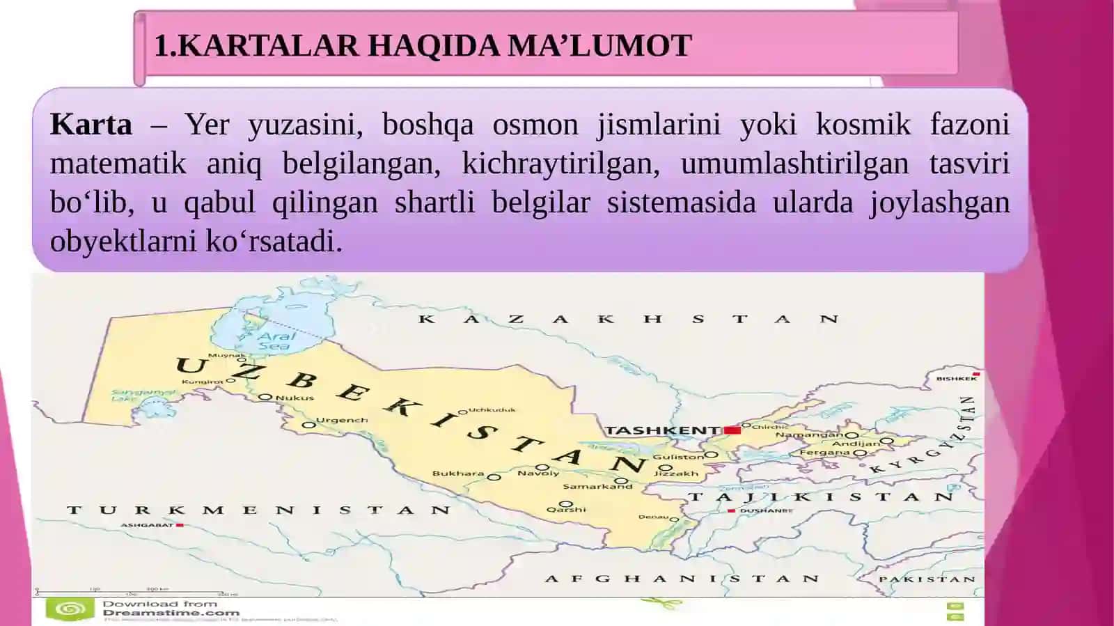 Kartani loyihalash, tuzish, taxrirlash 3