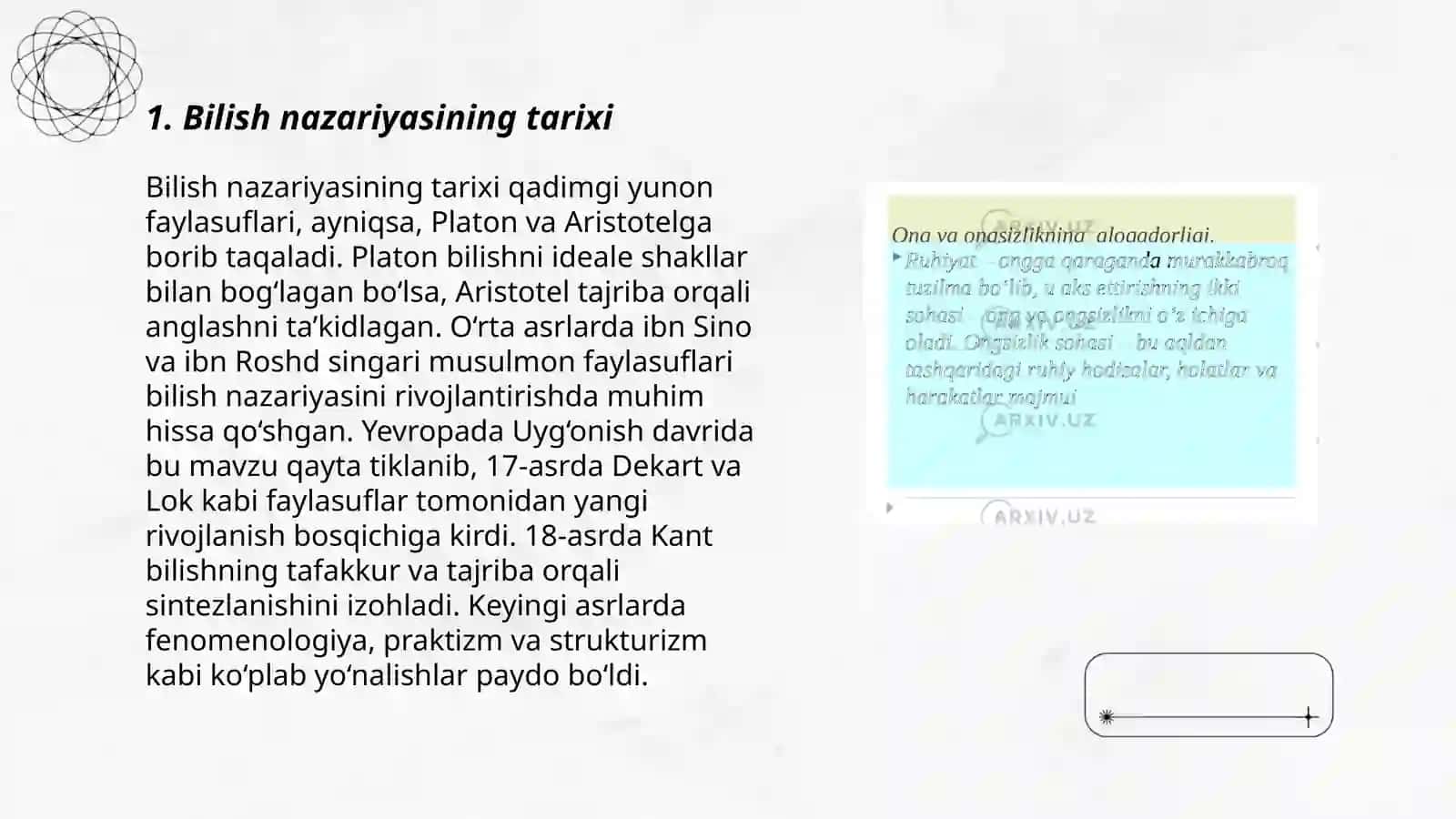 Bilish falsafasi 3