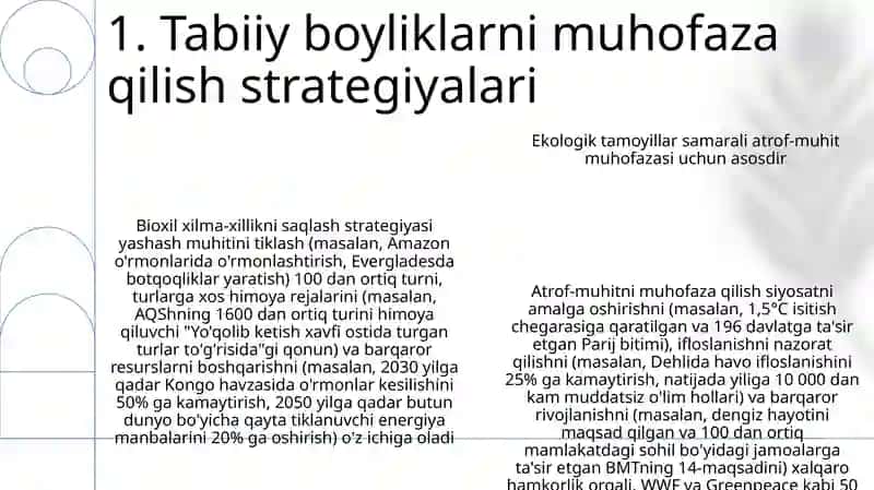 Ekologiya va tabiatni asrash 3