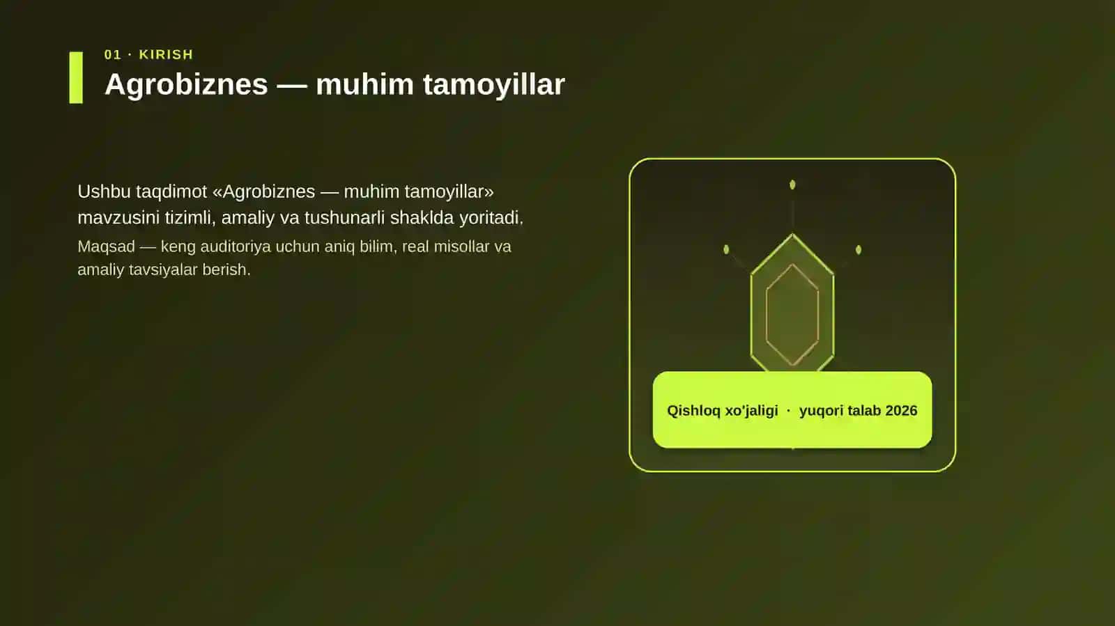 Agrobiznes — muhim tamoyillar 3