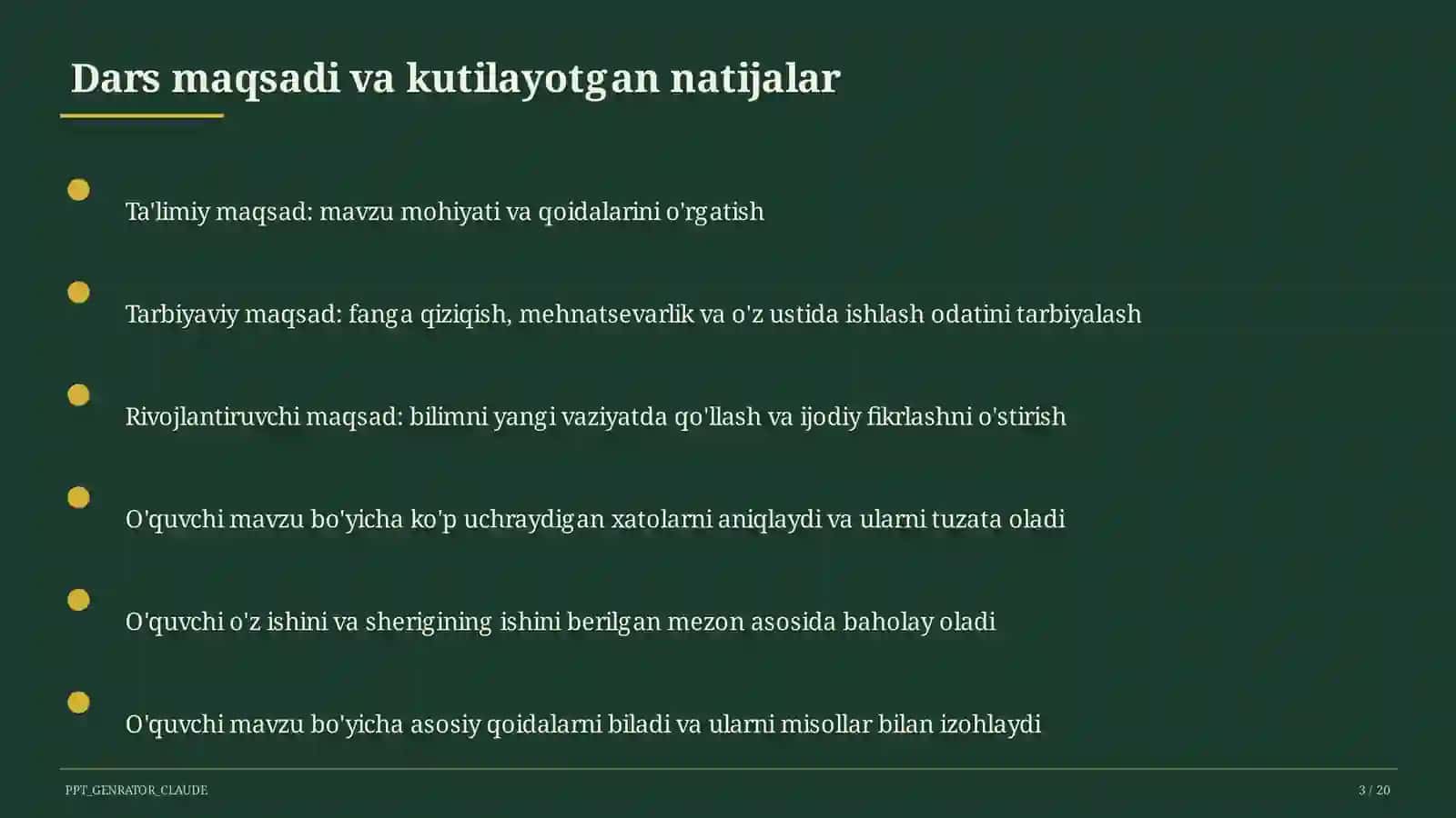 Chidamlilikni rivojlantirish: uzoq masofaga yugurish (7-sinf) 3