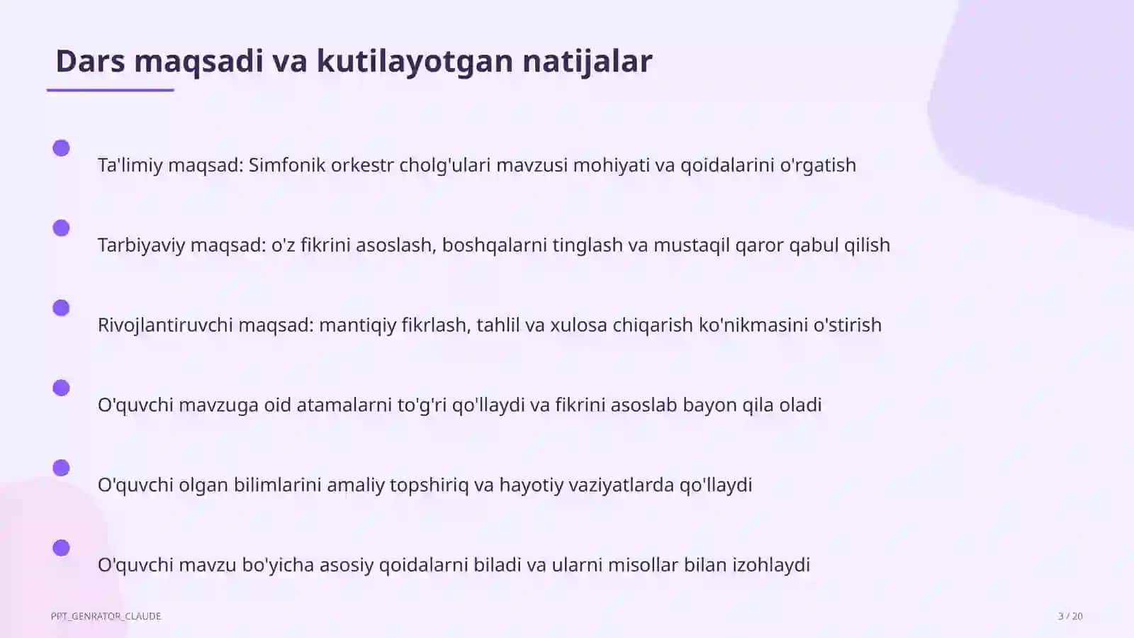 Simfonik orkestr cholg'ulari (5-sinf) 3
