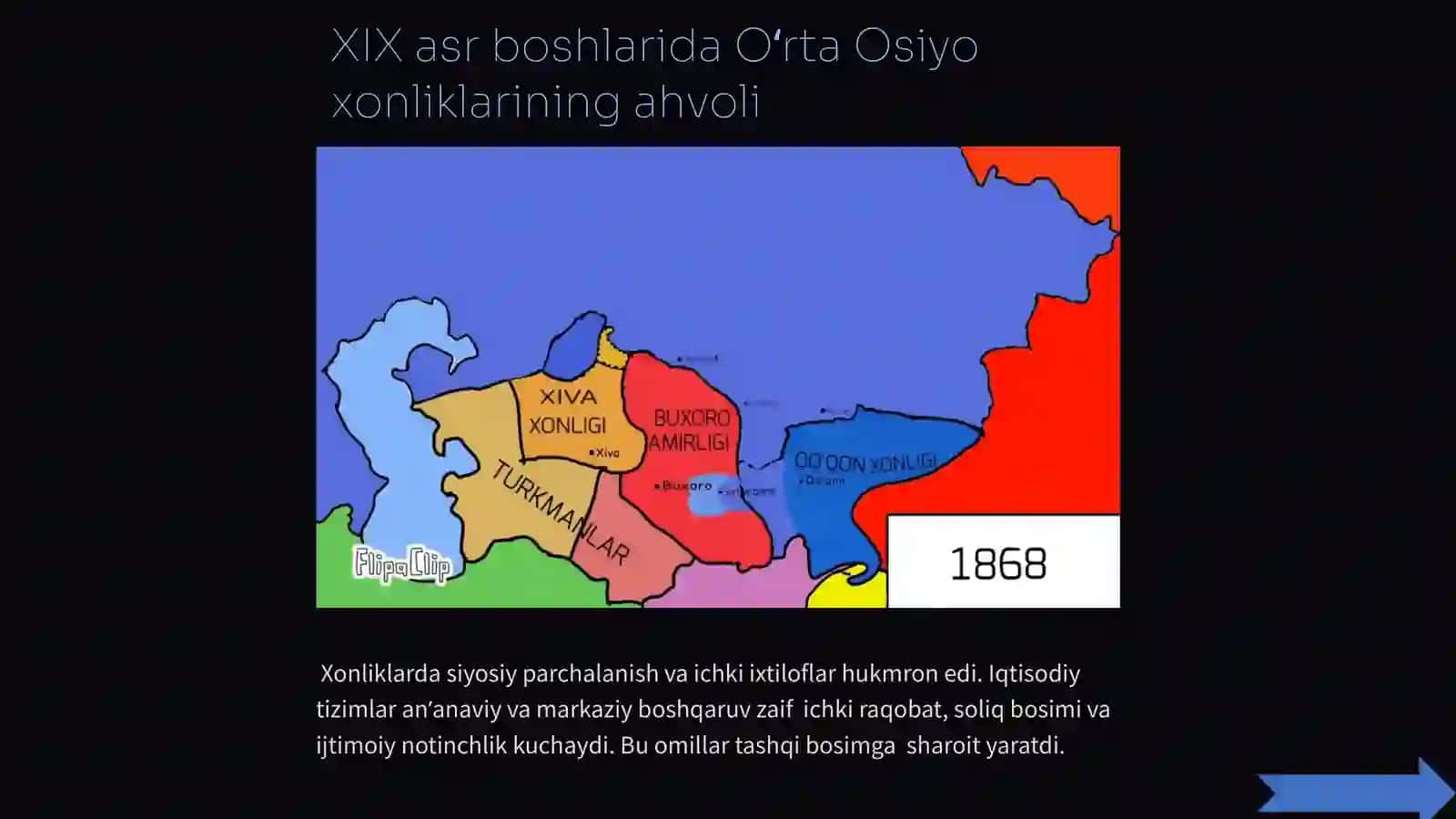[Oʻrta Osiyo xonliklarining Rossiya imperiyasi tomonidan bosib olinishi] 3