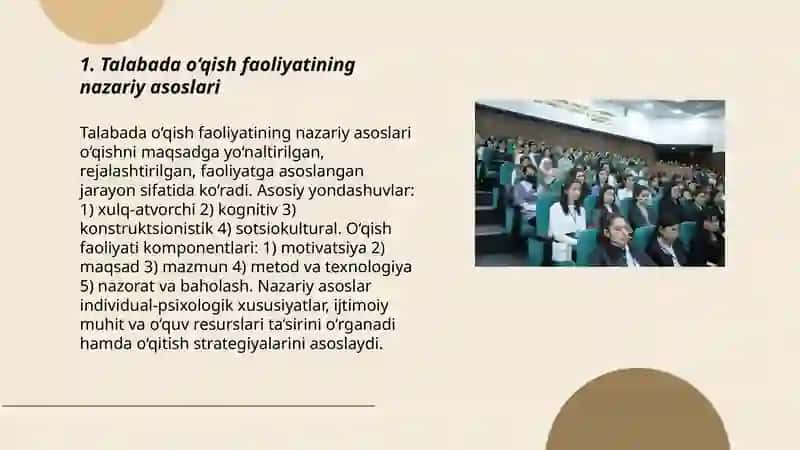 Talabada o‘qish faoliyati, uning komponentlari va psixologik xususiyatlari 3