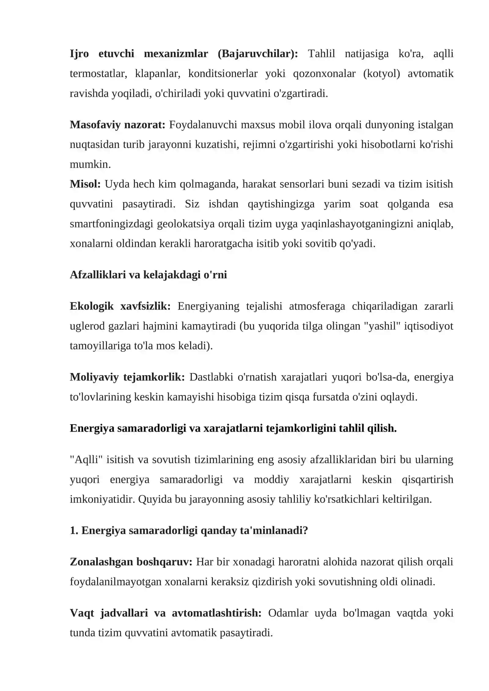 "Aqlli" isitish va sovutish tizimlari 3