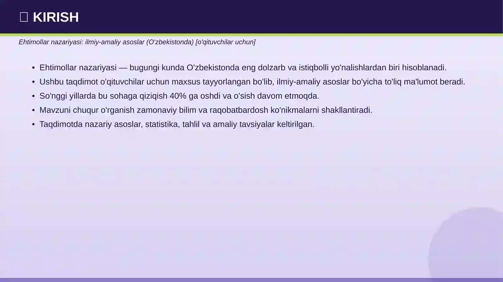 Ehtimollar Nazariyasi 3