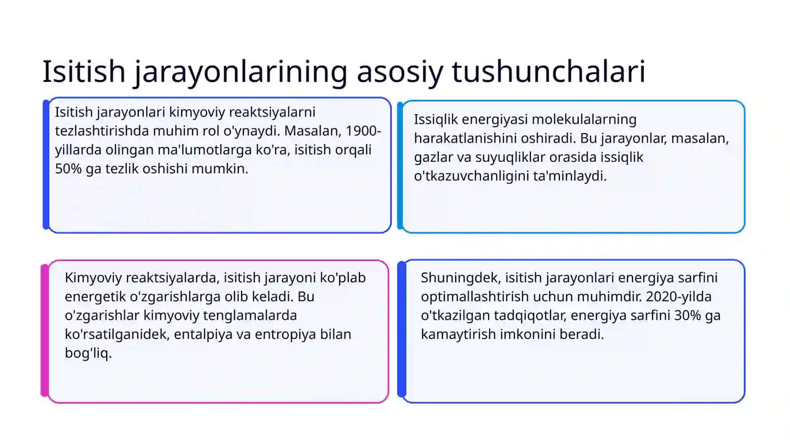 Isitish vositalari bilan ishlash Kimyo 3