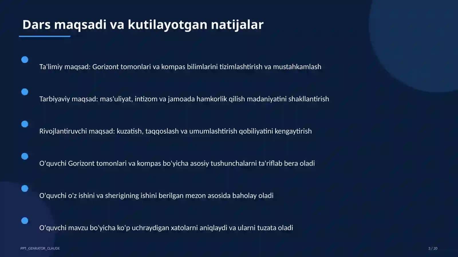 Gorizont tomonlari va kompas (3-sinf) 3
