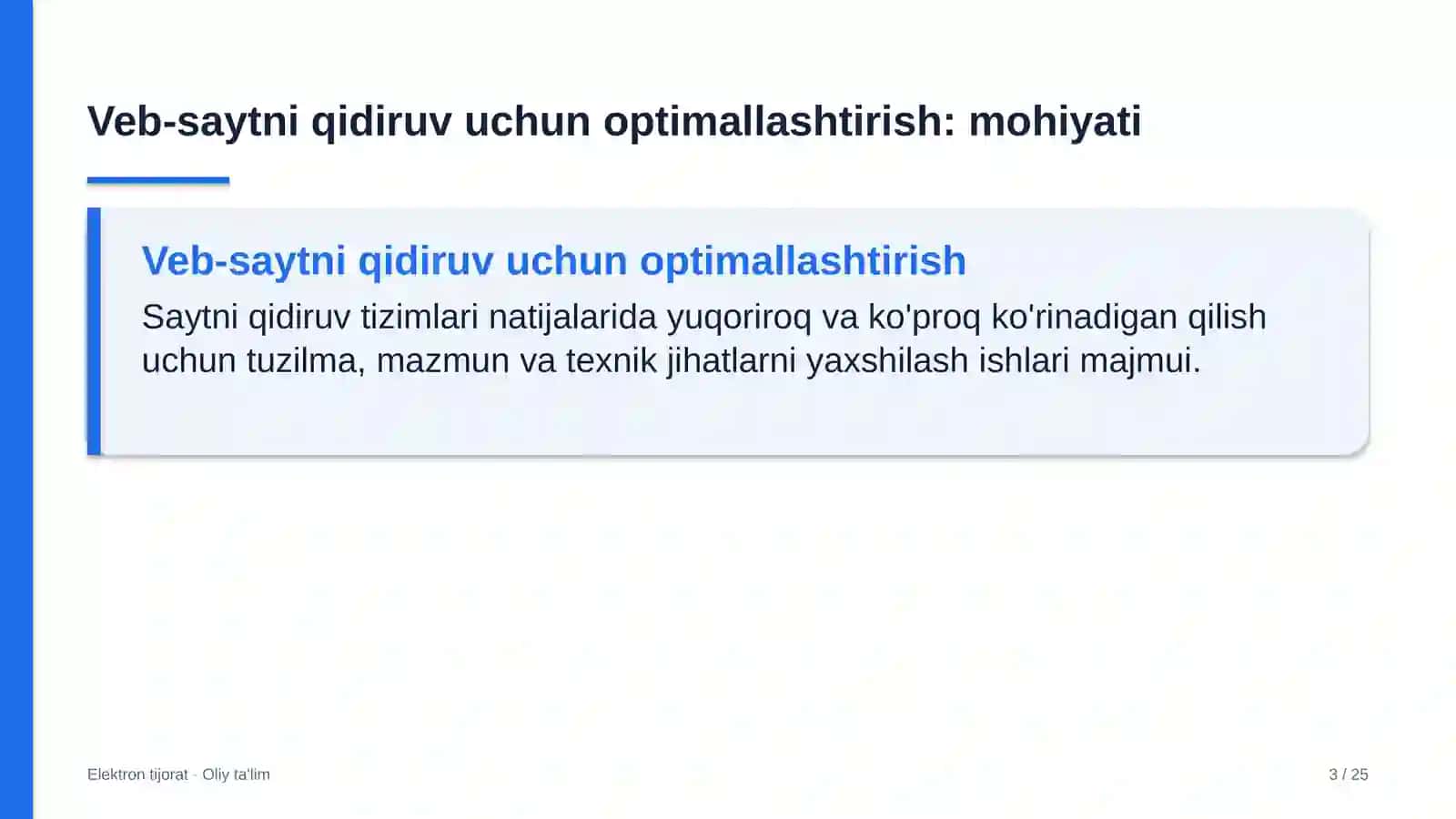 Diagnostika markazlarida veb-saytni qidiruv tizimlari uchun optimallashtirish 3