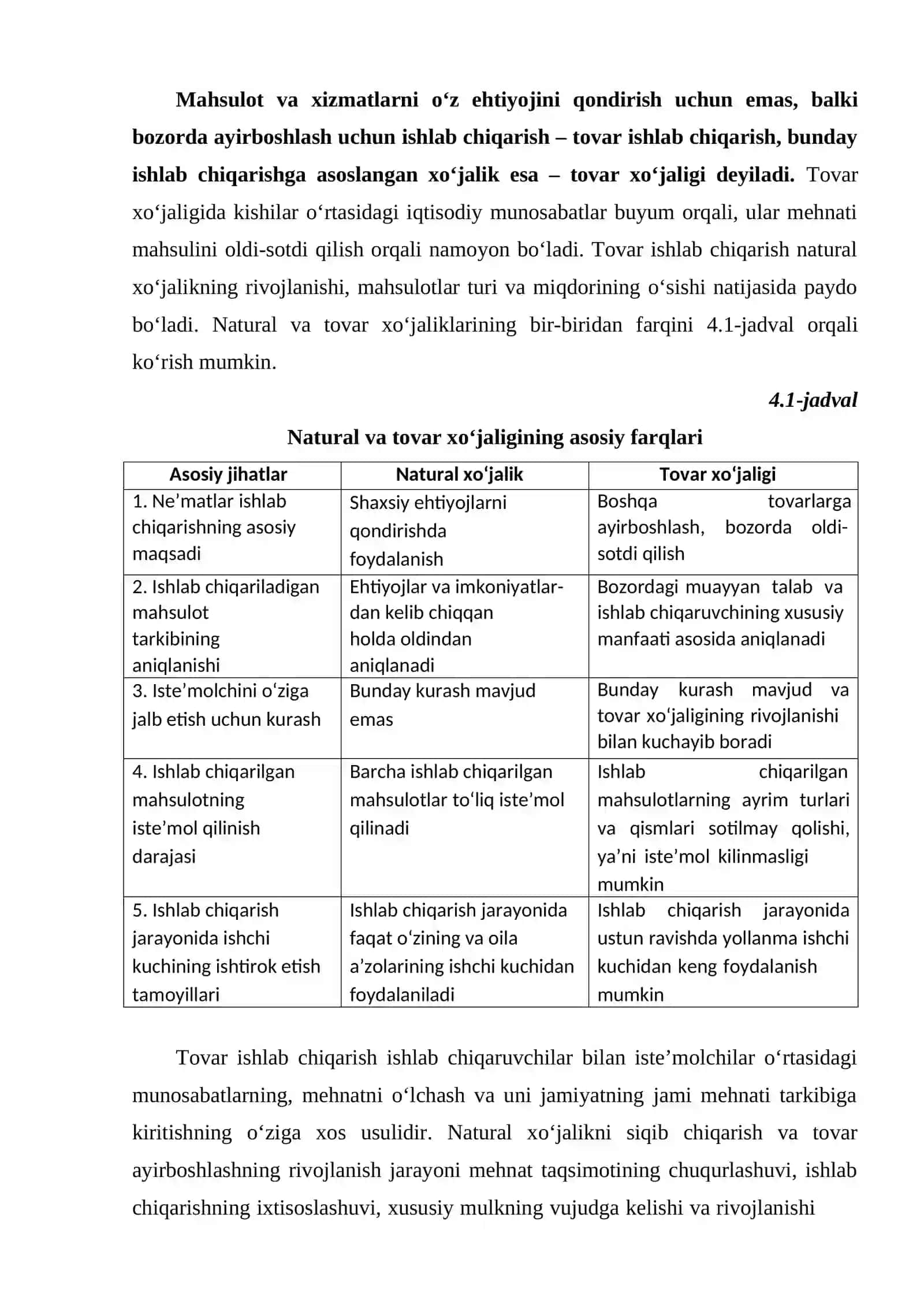 TOVAR-PUL MUNOSABATLARI - BOZOR IQTISODIYOTINING ASOSIDIR 3