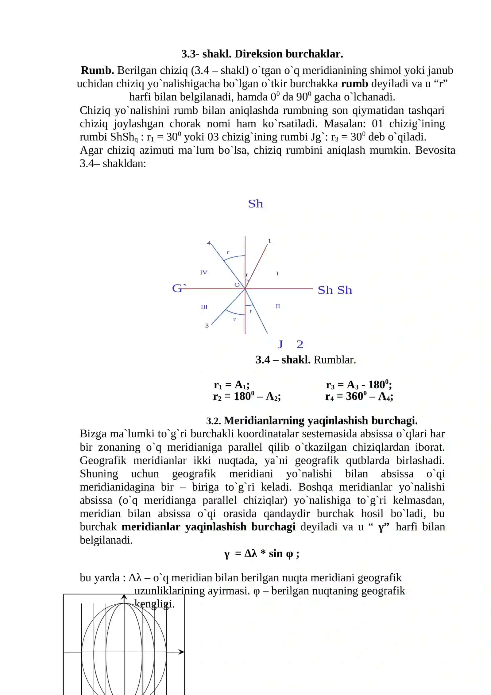 Topografik kartada bajariladigan mashqlar. Topografik kartada gorizontallari boʻyicha bajariladigan mashqlar. 3