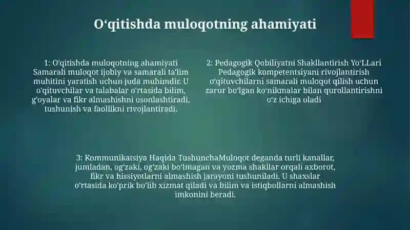 Pedagogik Qobiliyatni Shakllantirish YoʻLlari 3
