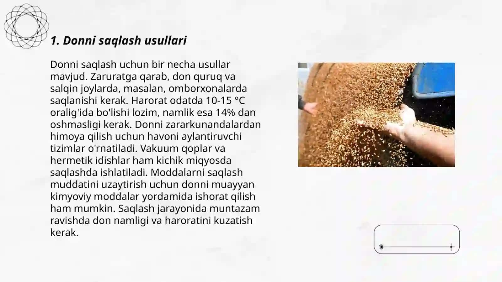 Donni saqlash usullari 3