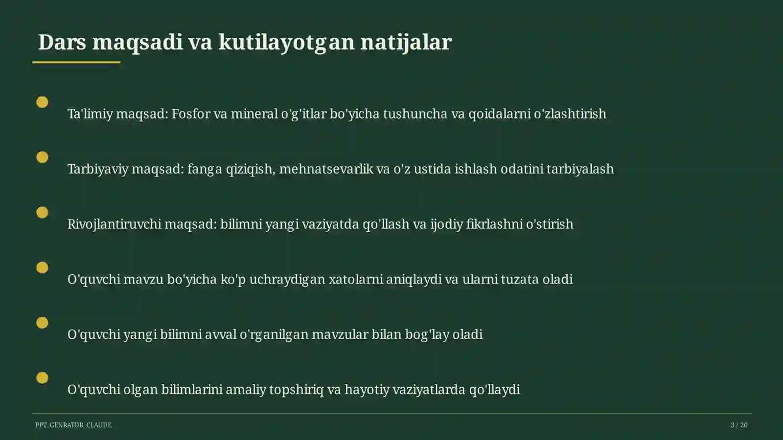 Fosfor va mineral o'g'itlar (9-sinf) 3