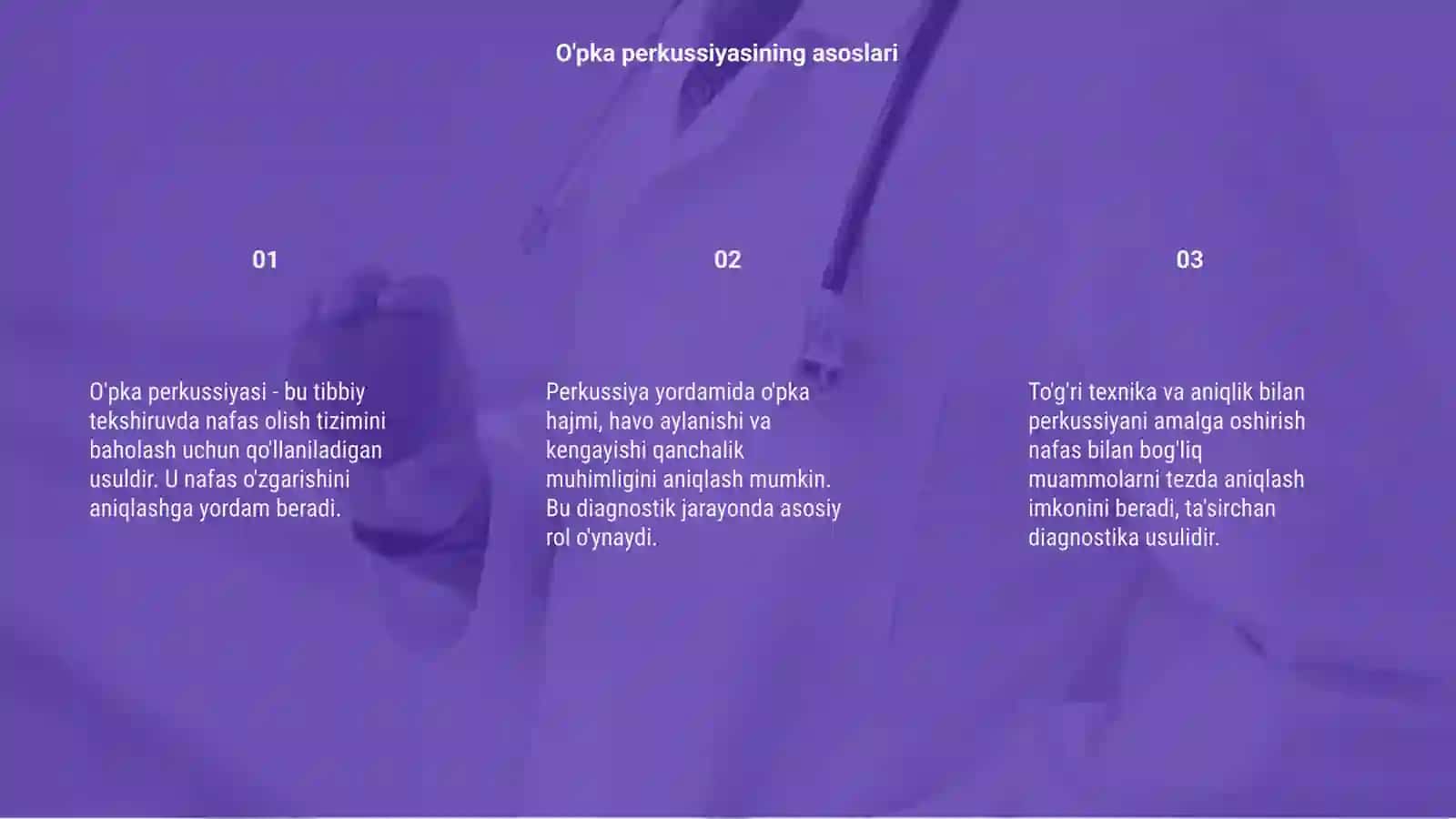 O'pka perkussiyasi 3