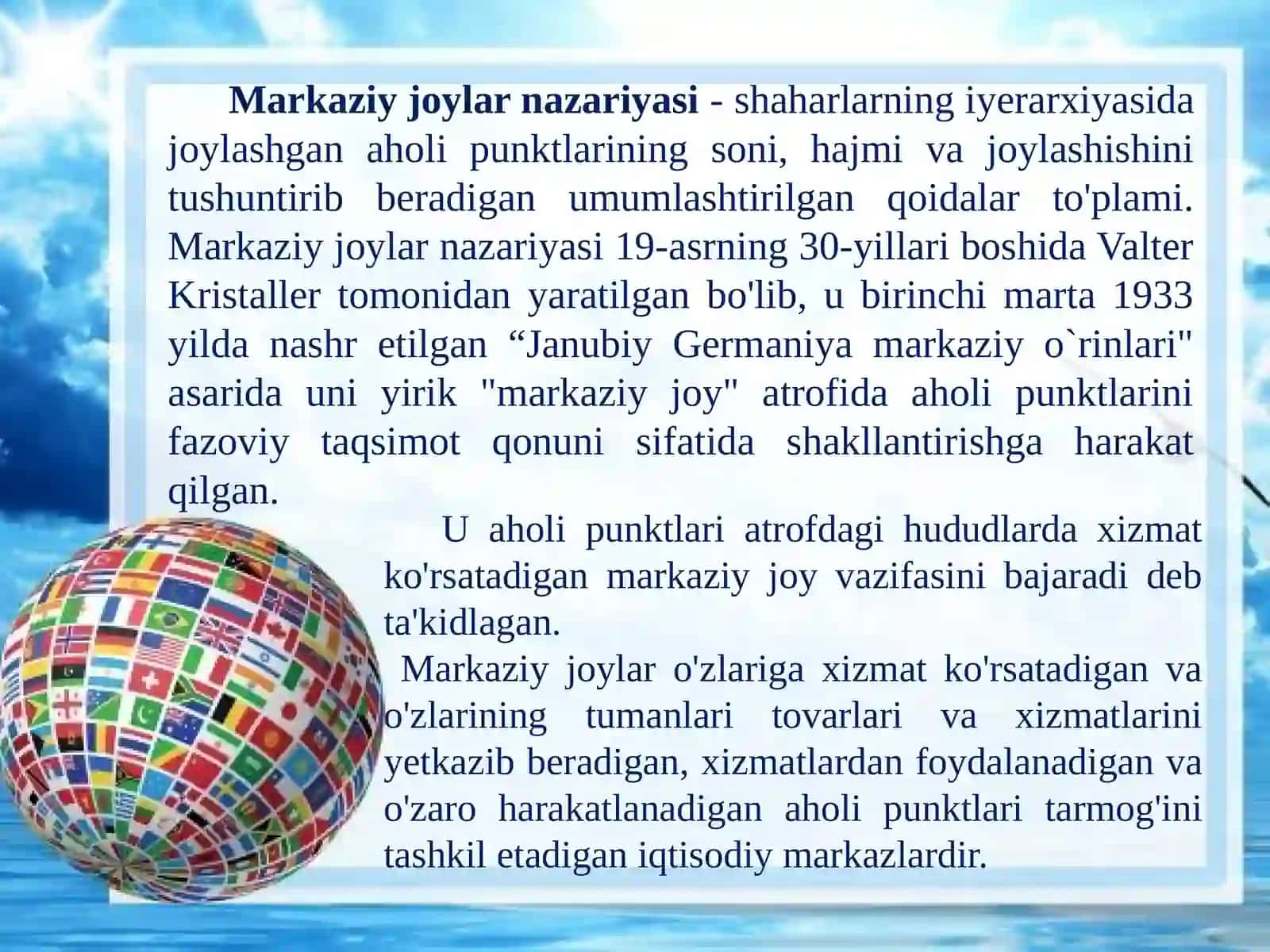 Kristaller va transport geografiyasi 3