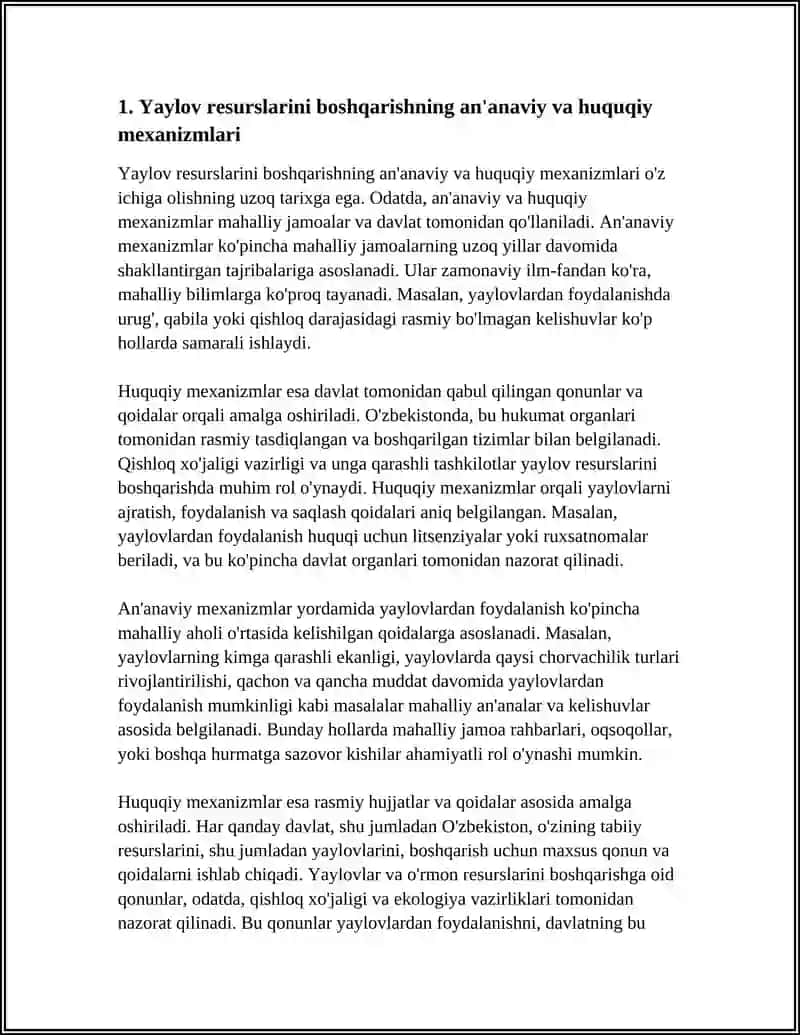 YAYLOVLARDA RESURSLARINI BOSHQARISH MAVJUD TIZIMLAR VA INNOVATSION USULLAR 3