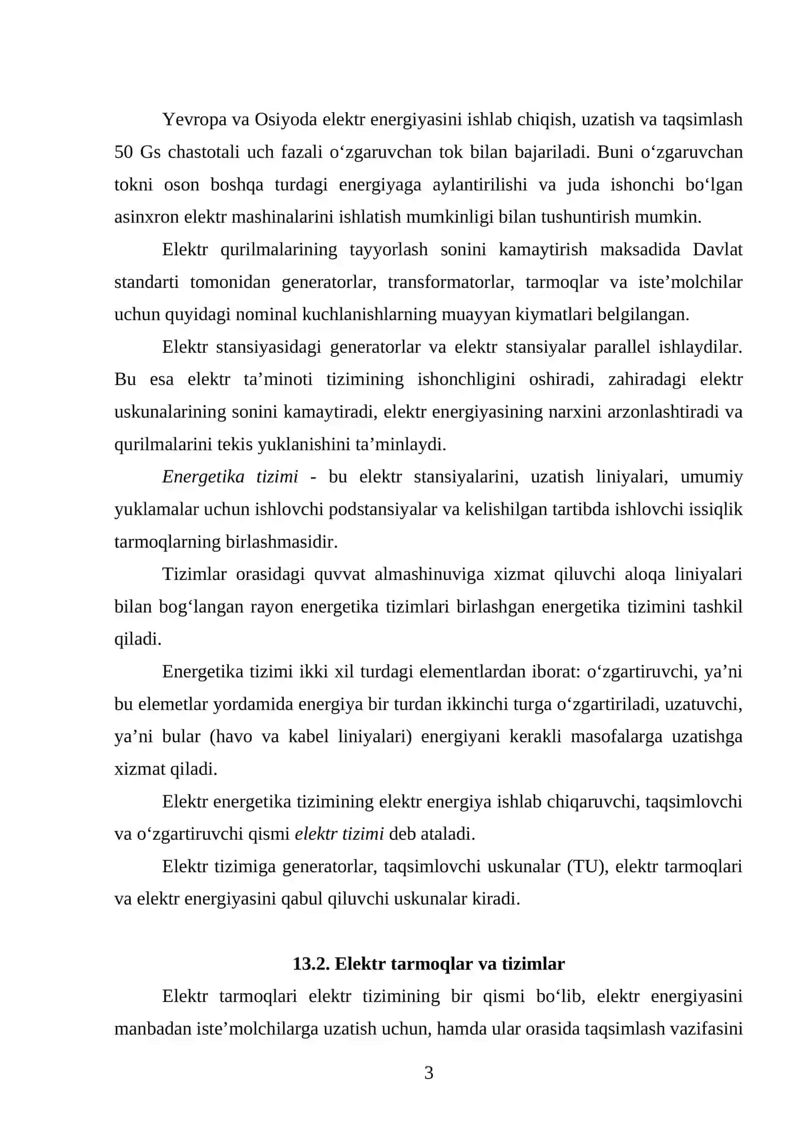 ENERGETIKA TIZIMI 3