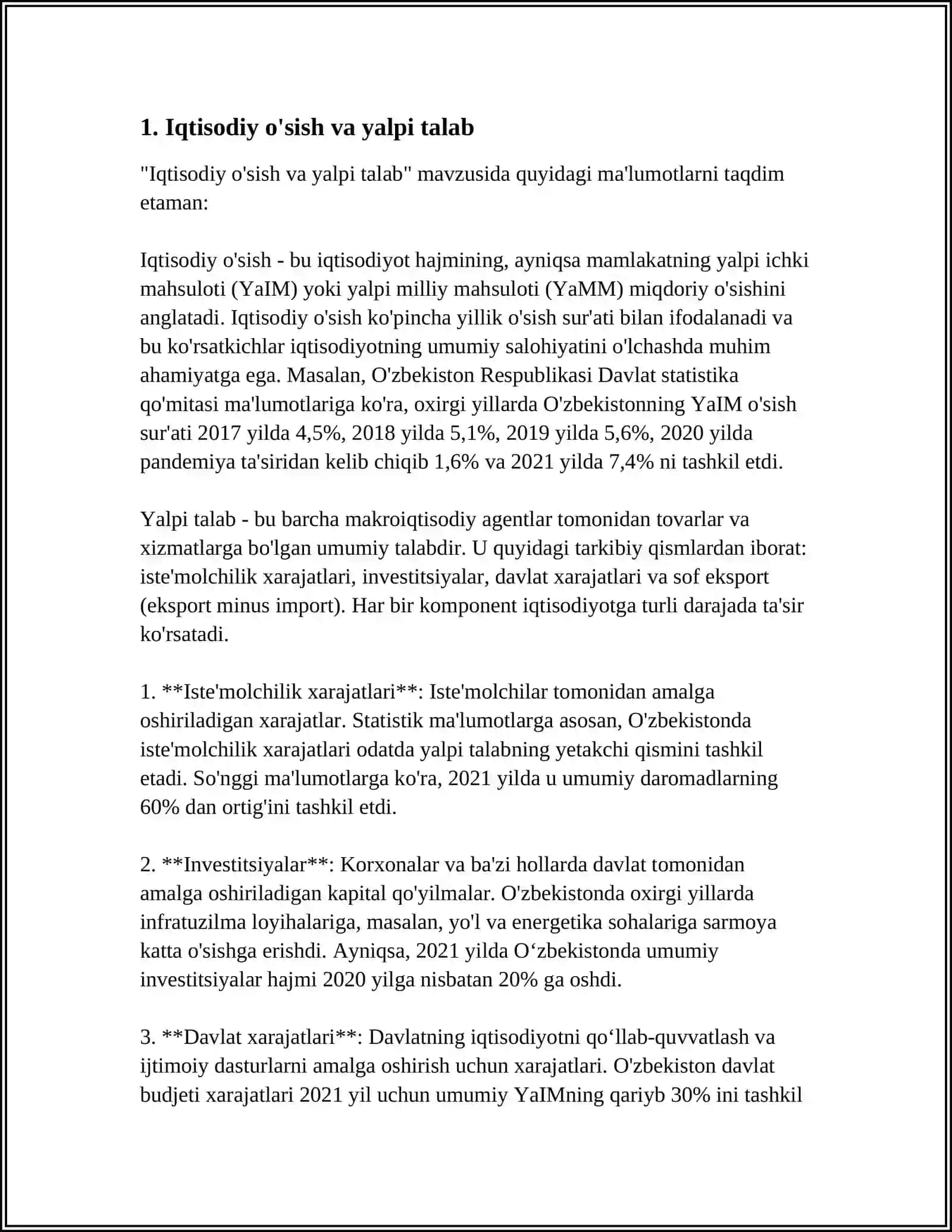 YALPI TALAB VA YALPI TAKLIF MODELI 3