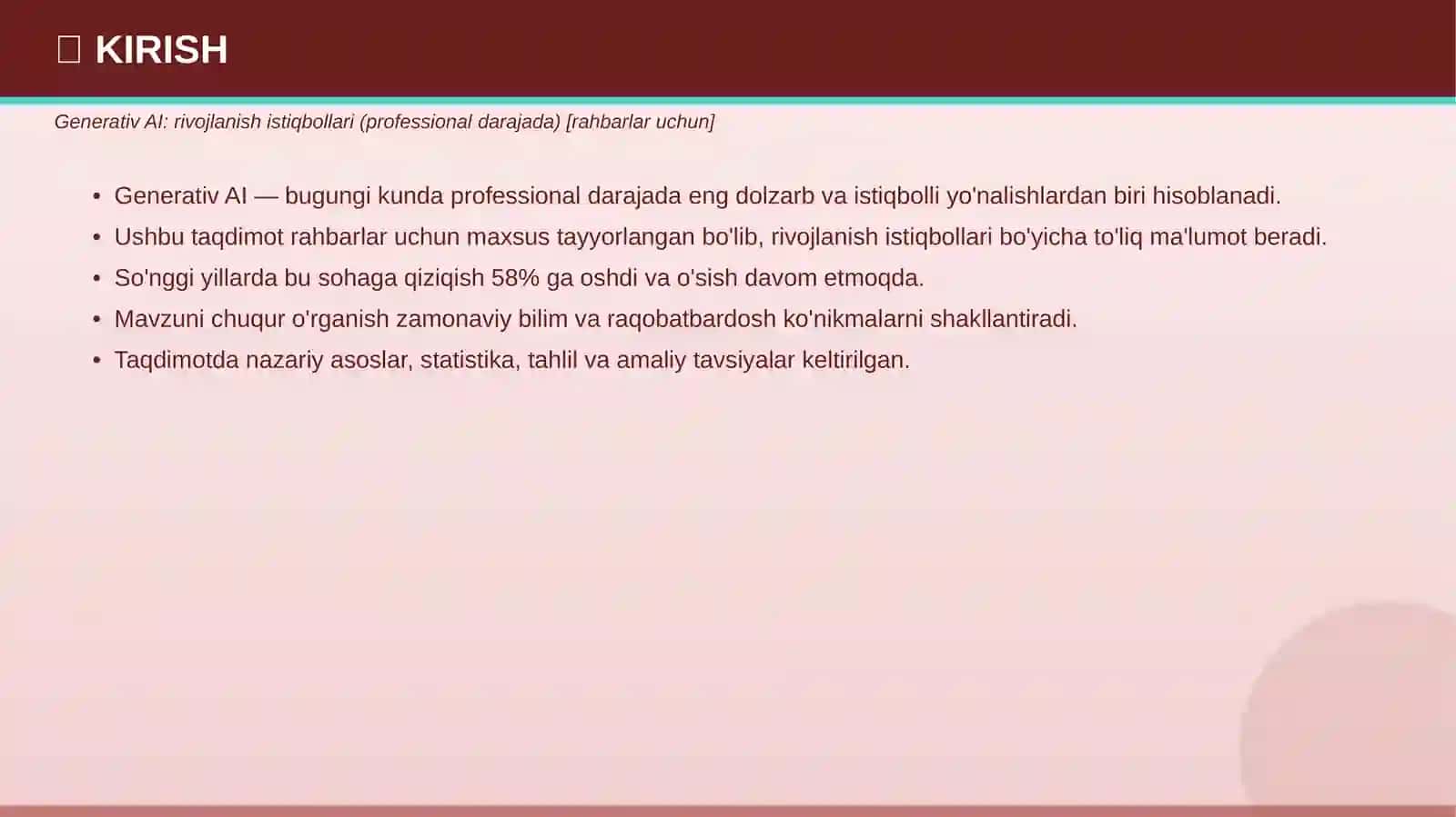 PROFESSIONAL TAQDIMOT • 2026 3