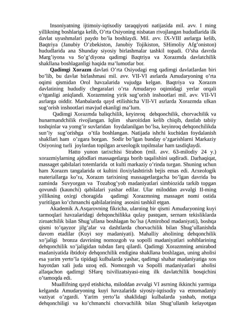O'zbek xalqi davlatchiligining shakllanishi va dastlabki taraqqiyot bosqichlari 3