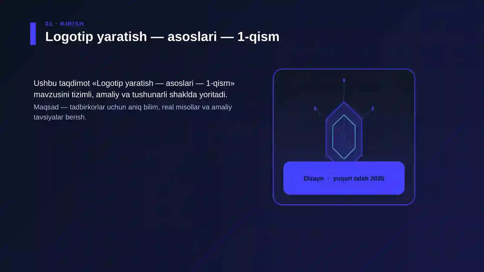 Logotip yaratish — asoslari — 1-qism 3