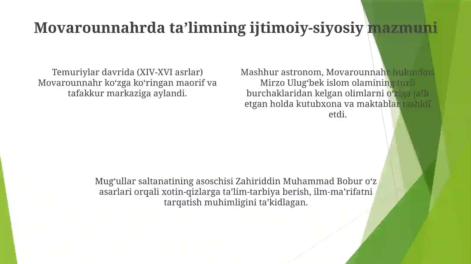 Xiv-Xvi Asrlarda Movarounnahrda Ta’Lim-Tarbiya Va Pedagogik Fikrlar 3