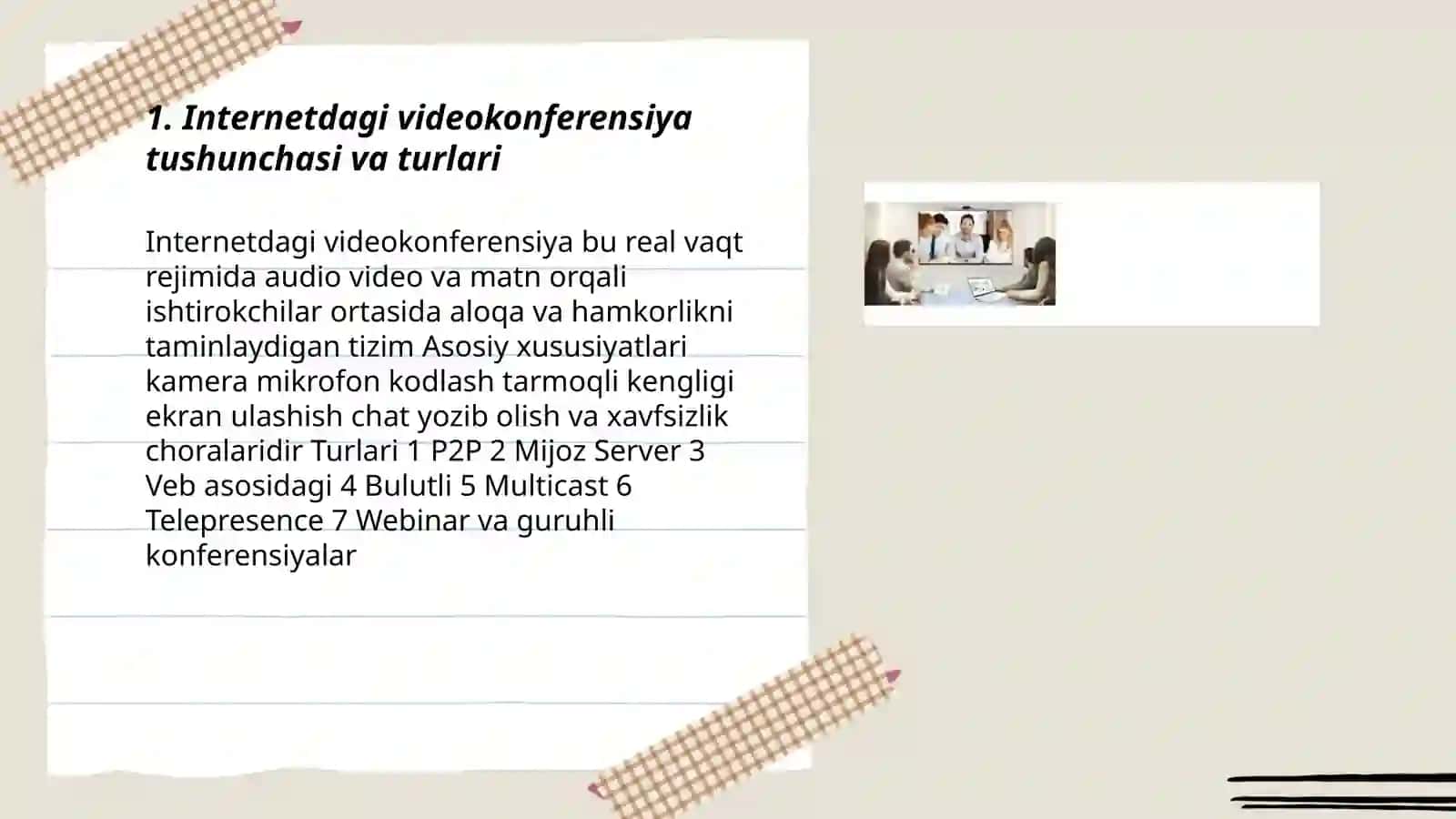 Internetdagi videokonferensiyalar 3