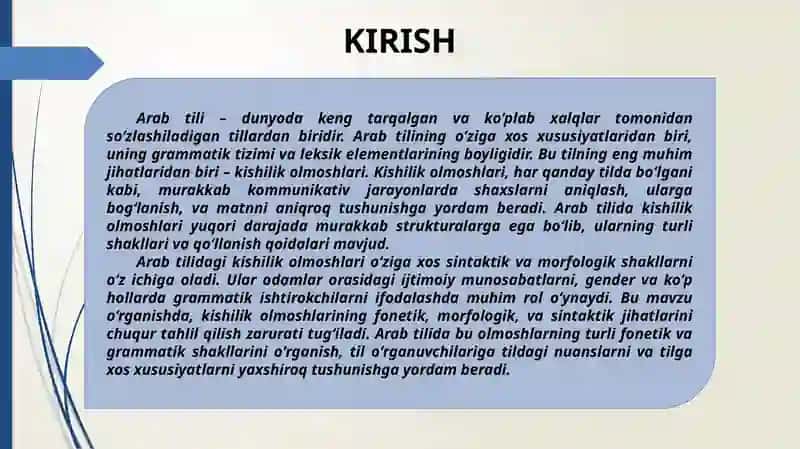 KISHILIK OLMOSHLARI 3