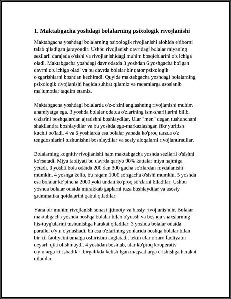 Maktabgacha yoshdagi bolalarning psixologik rivojlanishi 3