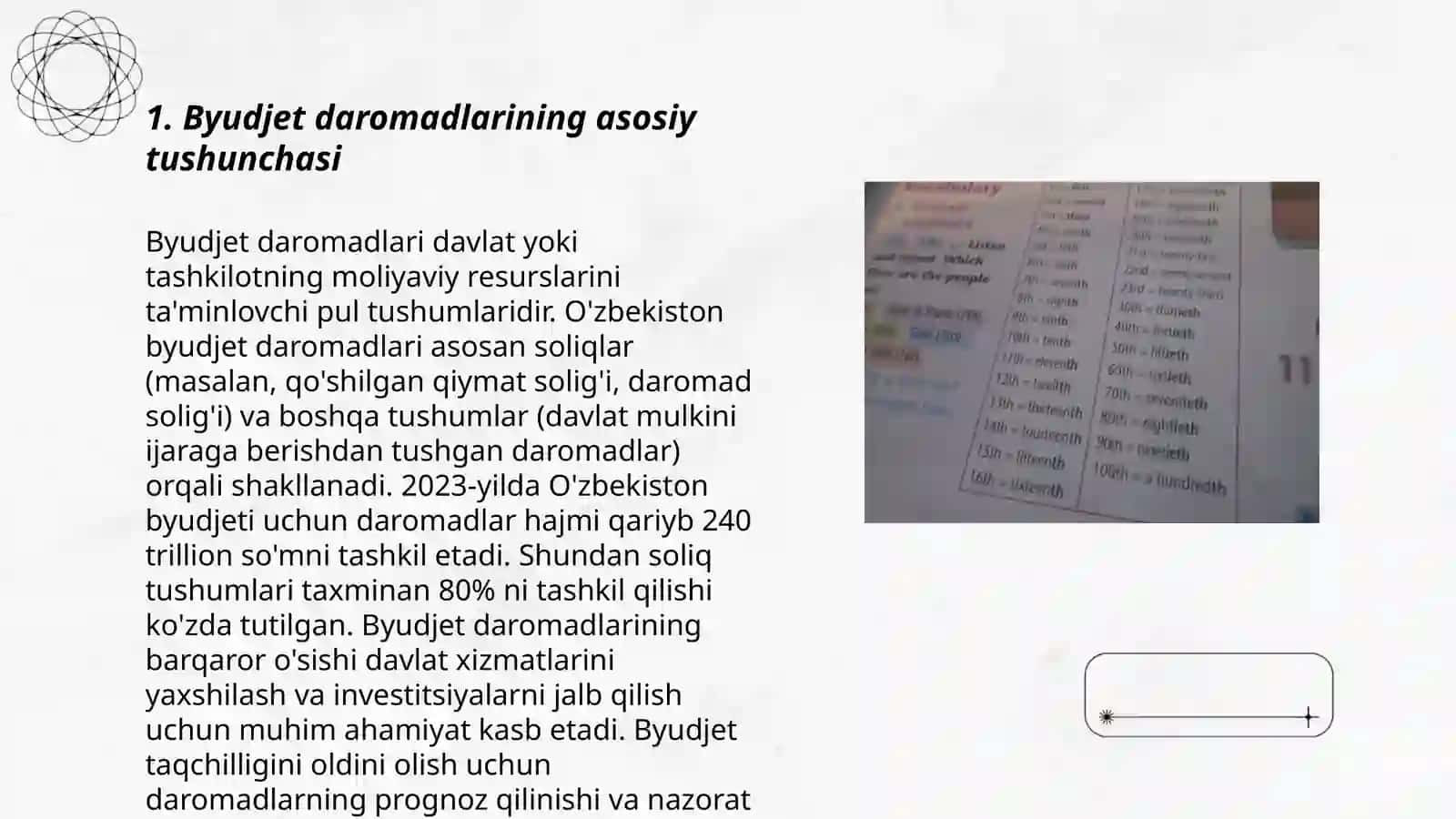 Byudjet daromadlari va ularni shakllantirish manbalari 3