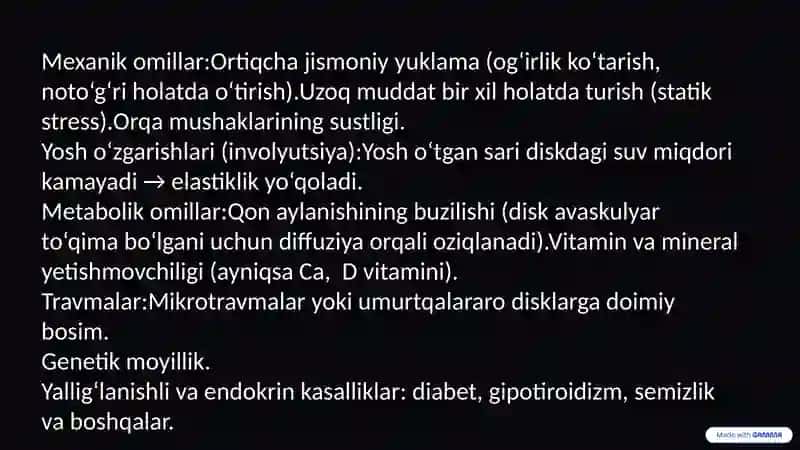 Umurtqalar Osteoxondrozi 3