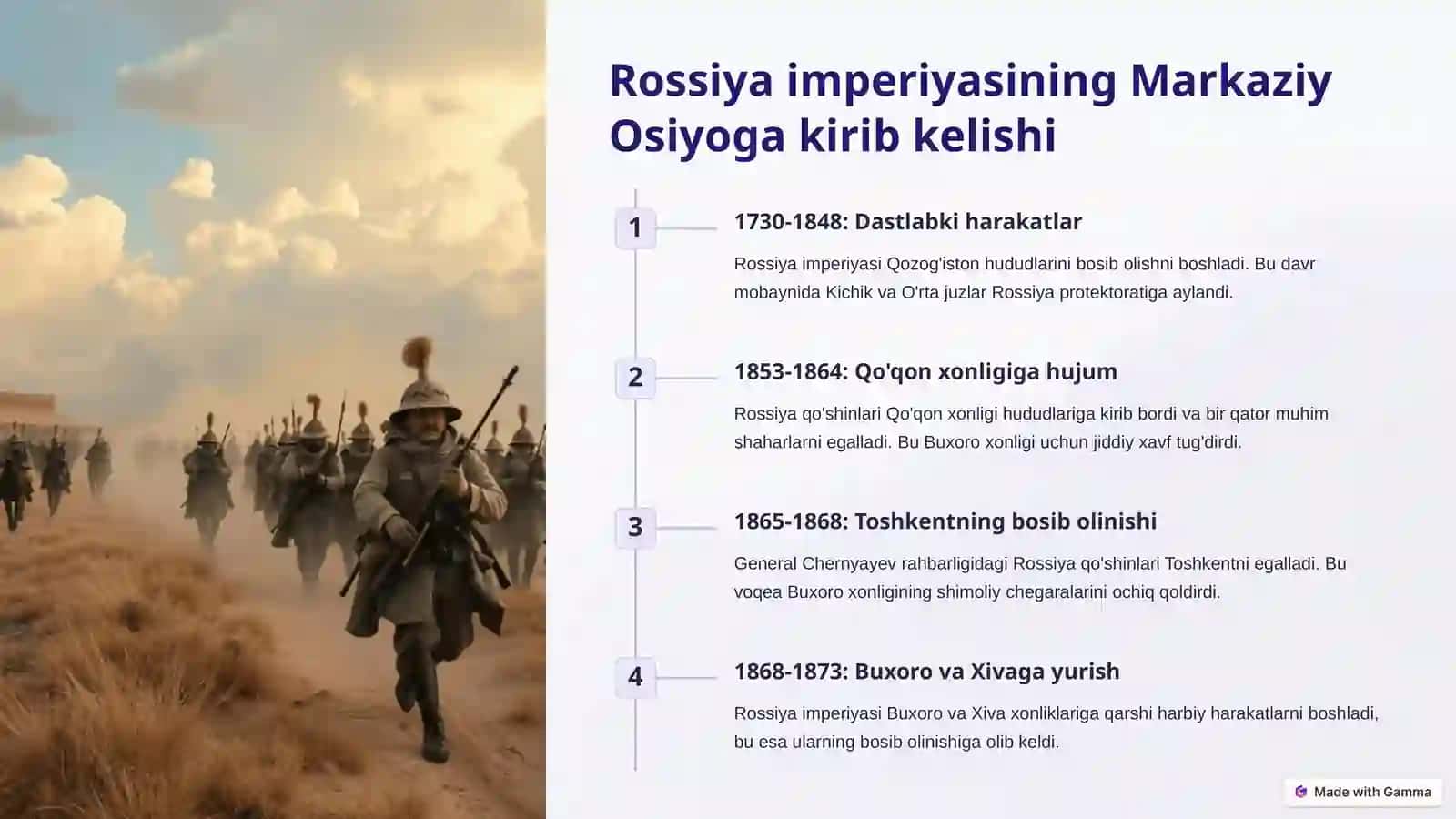 Buxoro xonligining Rossiya imperiyasi tomonidan bosib olinishi 3