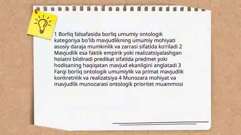 Borliq falsafasi 3