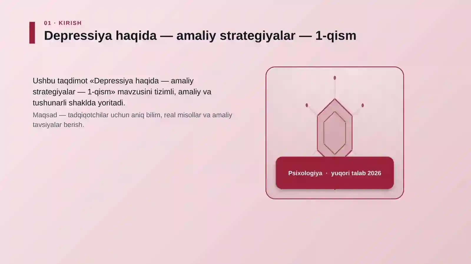 Depressiya haqida — amaliy strategiyalar — 1-qism 3