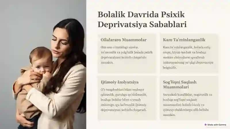 Bolalik Davrida Psixik Deprivatsiya: Ta'sir va Oqibatlari 3