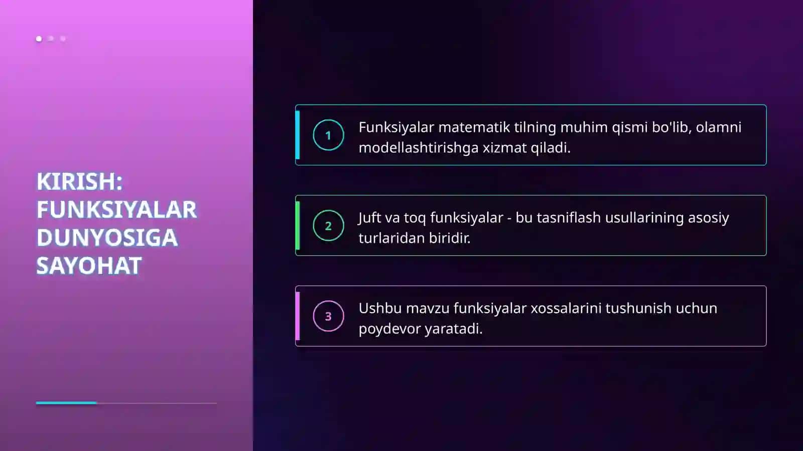 Juft va toq funksiyalar 3