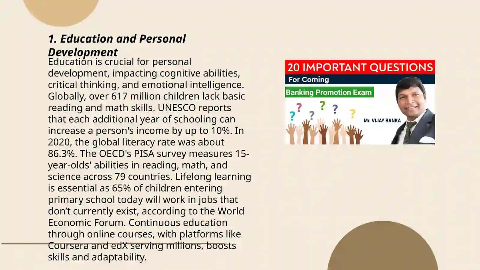 Education and Personal Development 3