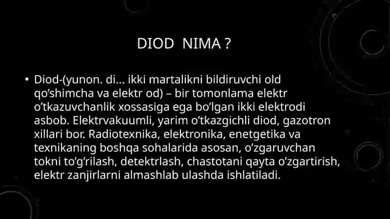 Diodlar haqida ma'lumot 3
