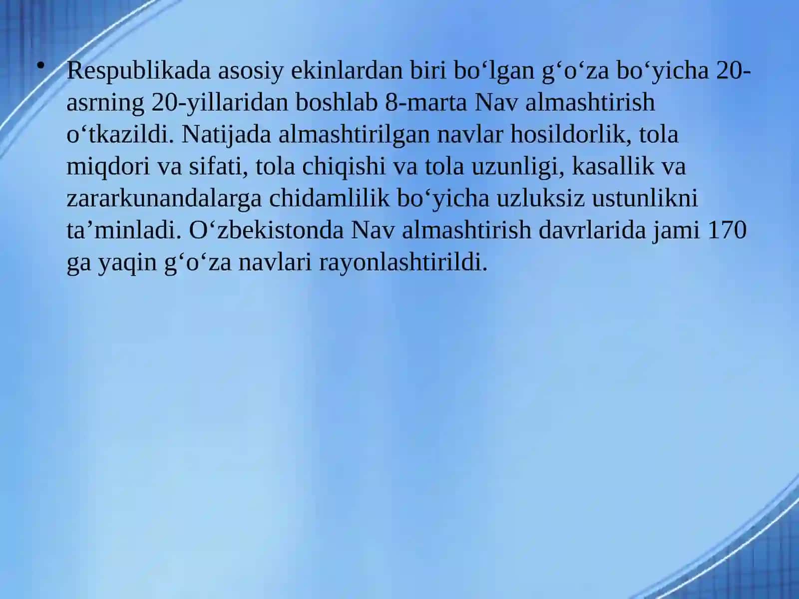 Navalmashtirish va Yangilash 3